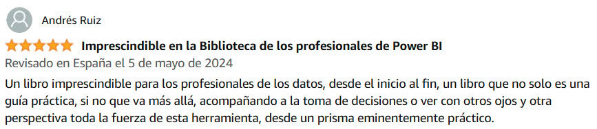 Libro de Power BI Opiniones Amazon