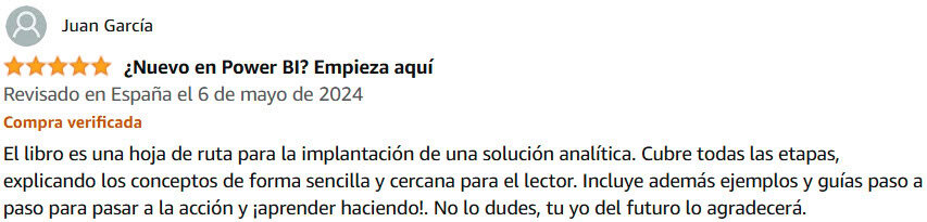 Libro Power BI Opiniones Amazon 02